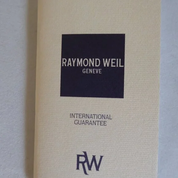 VINTAGE NEW RAYMOND WEIL MENS 9874 TOSCA SILVER DIAL15 JEWEL SWISS TANK & WALLET - Picture 10 of 16